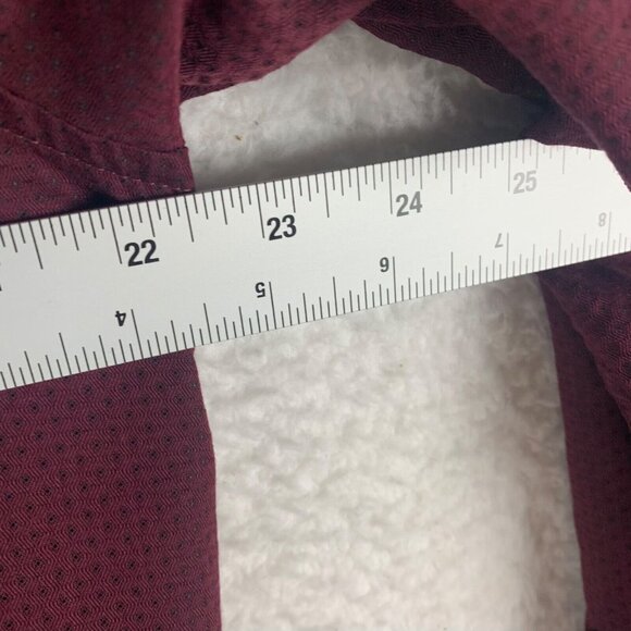 Ted Baker Men's Layer Long Sleeve Maroon Button Down Textured Shirt Size 5 9263 - Picture 4 of 9
